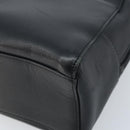 BURBERRY Hand Bag Leather Black Gold Auth ep13929-9