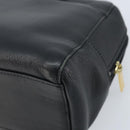 BURBERRY Hand Bag Leather Black Gold Auth ep13929-15
