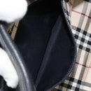 BURBERRY Hand Bag Leather Black Gold Auth ep13929-22