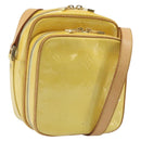 LOUIS VUITTON Monogram Vernis Wooster Bag Lime Yellow M91075 LV Auth ep13931-1