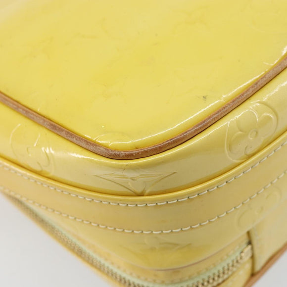 LOUIS VUITTON Monogram Vernis Wooster Bag Lime Yellow M91075 LV Auth ep13931