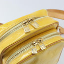 LOUIS VUITTON Monogram Vernis Wooster Bag Lime Yellow M91075 LV Auth ep13931-17