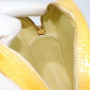 LOUIS VUITTON Monogram Vernis Wooster Bag Lime Yellow M91075 LV Auth ep13931-19
