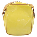 LOUIS VUITTON Monogram Vernis Wooster Bag Lime Yellow M91075 LV Auth ep13931-2