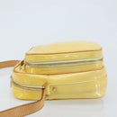 LOUIS VUITTON Monogram Vernis Wooster Bag Lime Yellow M91075 LV Auth ep13931-4