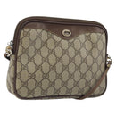 GUCCI GG Supreme Shoulder Bag PVC Beige Gold 97 02 068 Auth ep13934-1