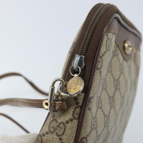 GUCCI GG Supreme Shoulder Bag PVC Beige Gold 97 02 068 Auth ep13934