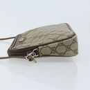 GUCCI GG Supreme Shoulder Bag PVC Beige Gold 97 02 068 Auth ep13934-4