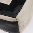 BALENCIAGA Navy Cabas XS Bag Canvas Leather White Navy 390346 Auth ep13935-10