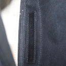 BALENCIAGA Navy Cabas XS Bag Canvas Leather White Navy 390346 Auth ep13935-12