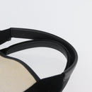 BALENCIAGA Navy Cabas XS Bag Canvas Leather White Navy 390346 Auth ep13935-8
