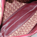 Christian Dior Trotter Canvas Hand Bag Red Gold Auth ep13938-12