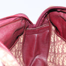 Christian Dior Trotter Canvas Hand Bag Red Gold Auth ep13938-18