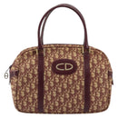 Christian Dior Trotter Canvas Hand Bag Red Gold Auth ep13938-13