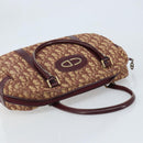 Christian Dior Trotter Canvas Hand Bag Red Gold Auth ep13938-6