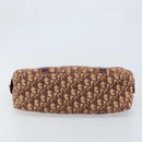Christian Dior Trotter Canvas Hand Bag Red Gold Auth ep13938-5