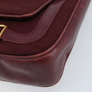 GUCCI Micro GG Supreme Shoulder Bag Bordeaux Gold Auth ep13943-8