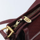 GUCCI Micro GG Supreme Shoulder Bag Bordeaux Gold Auth ep13943-9