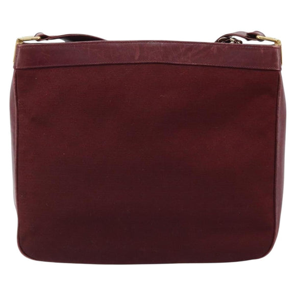 GUCCI Micro GG Supreme Shoulder Bag Bordeaux Gold Auth ep13943