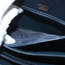 GUCCI Shoulder Bag Leather Navy Gold Auth ep13947V-11