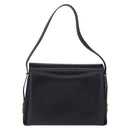 GUCCI Shoulder Bag Leather Navy Gold Auth ep13947V-2