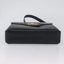 GUCCI Shoulder Bag Leather Navy Gold Auth ep13947V-5