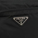 PRADA Shoulder Bag Nylon Black Silver Auth ep13949-18
