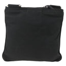 PRADA Shoulder Bag Nylon Black Silver Auth ep13949-2