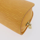 LOUIS VUITTON Epi Dauphine PM Pouch Yellow M48449 LV Auth ep13951-11