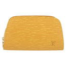 LOUIS VUITTON Epi Dauphine PM Pouch Yellow M48449 LV Auth ep13951-2