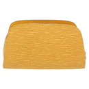 LOUIS VUITTON Epi Dauphine PM Pouch Yellow M48449 LV Auth ep13951-3