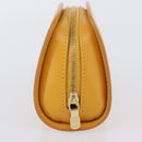 LOUIS VUITTON Epi Dauphine PM Pouch Yellow M48449 LV Auth ep13951-5