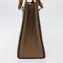 GUCCI Bamboo Hand Bag Leather Brown Gold 002 8260 Auth ep13953-4