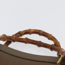 GUCCI Bamboo Hand Bag Leather Brown Gold 002 8260 Auth ep13953-8
