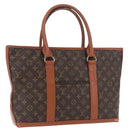 LOUIS VUITTON Monogram Sack Weekend PM Hand Bag M42425 LV Auth ep13954-1