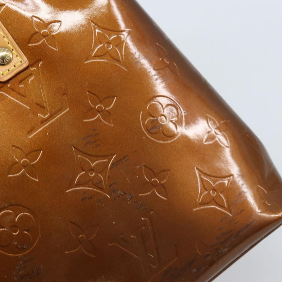 LOUIS VUITTON Monogram Vernis Reade PM Hand Bag Bronze M91146 LV Auth ep13959