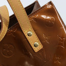 LOUIS VUITTON Monogram Vernis Reade PM Hand Bag Bronze M91146 LV Auth ep13959-17