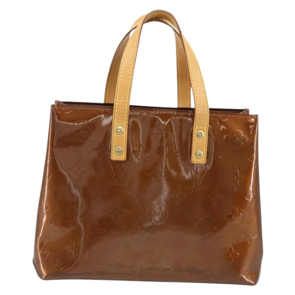 LOUIS VUITTON Monogram Vernis Reade PM Hand Bag Bronze M91146 LV Auth ep13959