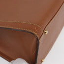 GUCCI Bamboo Hand Bag Leather Brown Gold 002 1095 Auth ep13963-10