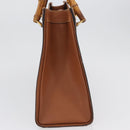 GUCCI Bamboo Hand Bag Leather Brown Gold 002 1095 Auth ep13963-4