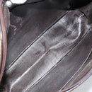Christian Dior Trotter Canvas Hand Bag Brown Silver Auth ep13969-16