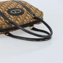 Christian Dior Trotter Canvas Hand Bag Brown Silver Auth ep13969-7