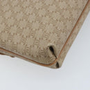 CELINE Macadam Canvas Clutch Bag PVC Beige Gold Auth ep13970-16
