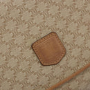 CELINE Macadam Canvas Clutch Bag PVC Beige Gold Auth ep13970-17