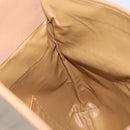 CELINE Macadam Canvas Clutch Bag PVC Beige Gold Auth ep13970-19