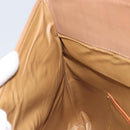 CELINE Macadam Canvas Clutch Bag PVC Beige Gold Auth ep13970-20