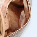 CELINE Macadam Canvas Clutch Bag PVC Beige Gold Auth ep13970-11