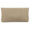 CELINE Macadam Canvas Clutch Bag PVC Beige Gold Auth ep13970-2