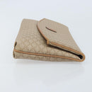CELINE Macadam Canvas Clutch Bag PVC Beige Gold Auth ep13970-3