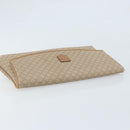 CELINE Macadam Canvas Clutch Bag PVC Beige Gold Auth ep13970-5